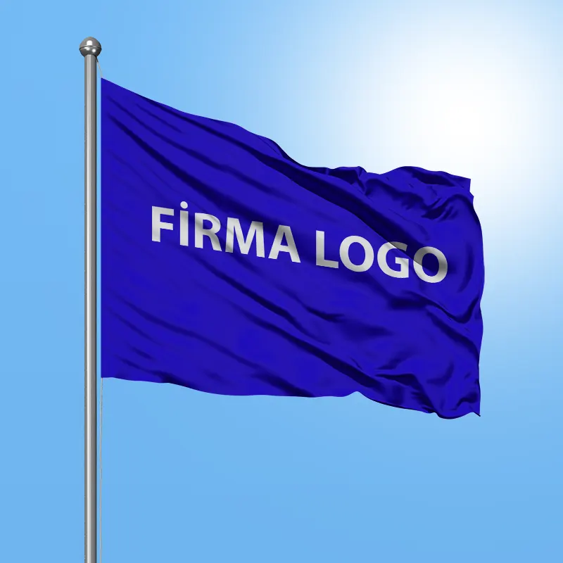 Firma logolu gönder bayrak imalatı